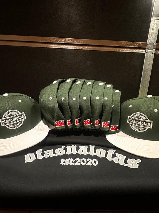 2 Tone Green SnapBacks